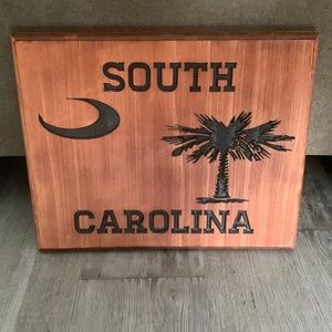 South Carolina Wood Plaque